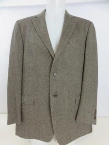Ermenegildo Zegna Kaschmir Sakko Braun Fischgrät Reise Blazer 54R IT 44R US - Bild 1 von 9