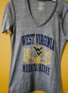 West Virginia Mountaineers T Shirt Donna Top Grande Grigio ProEdge CR10 Ottima - Foto 1 di 5