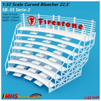 Slotcar Paisaje Edificio Grada 22,5 Scalextric, Carrera Foto 1 de 4