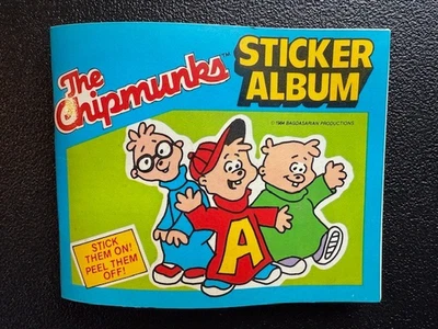 Vintage Alvin and the Chipmunks Sticker Album With 7 Puffy Stickers Pre-Owned - Image 1 of 4