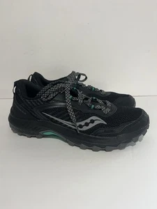 Saucony Excursion TR Trail Hiking Shoes S10668-10 Black/Mint Women's Size 9.5 - Picture 1 of 14