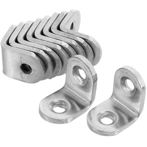 Soportes en forma de L de hierro engrosado de 10 piezas - Imagen 1 de 12