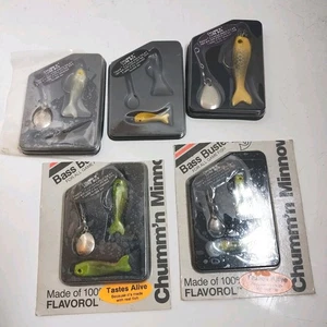 Vintage Bass Buster Spinner Köder Lot Chumm’n Minnows sortiert  - Bild 1 von 12