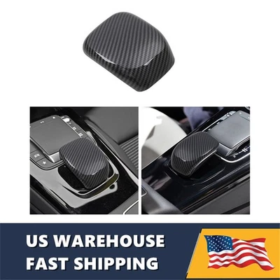 Gear Shift Knob ABS Trim Sticker Carbon Black For Mercedes Benz A220 A250 2020 - Image 1 of 4