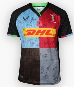 Harlequins Rugby 2024 Squad Signed Jersey | Official | Limited Edition | Rare - Imagen 1 de 3