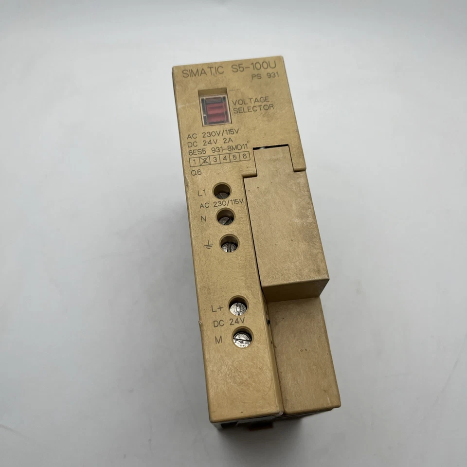 SIEMENS SIMATIC S5-100U SPS NETZTEIL 6ES5931-8MD11 - Bild 1 von 2