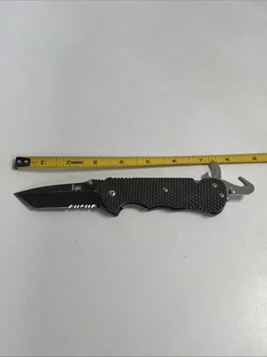 Cuchillo de Bolsillo Plegable HK Benchmade Ghost 3.0 Punto de Caída Rompedor de Vidrio Abridor de Latas Foto 1 de 4