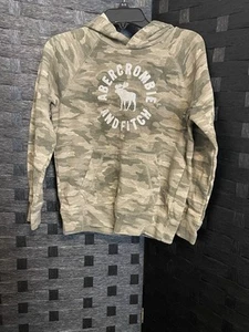 Abercrombie & Finch camo Sweatshirt White sequin 7/8 with thumb slits  - Picture 1 of 6