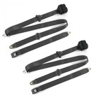 3 Point Standard Retractable Bucket Seat Belt Kit with 2 Belts for 1973-1987 ...