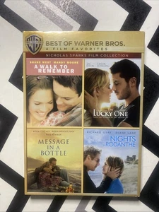 NEW Warner Bros. 4 Film Favorites Nicholas Sparks Collection DVD Nights Rodanthe - Imagen 1 de 4