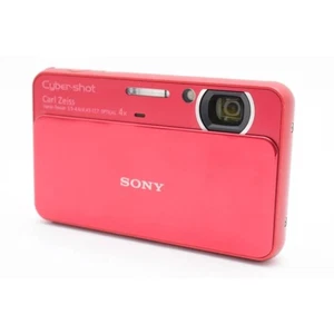 SONY Cyber Shot DSC-T110 Red 16.1MP Digital Camera 4x Optical Zoom - Picture 1 of 9