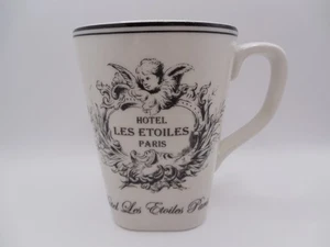 222 Fifth PTS International "Les Etoiles Cherub" Paris Coffee/Tea Mug 12 oz - Picture 1 of 7