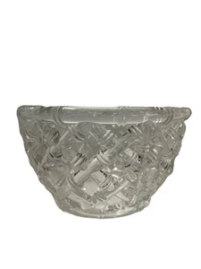 Tiffany & Co. - Crystal BAMBOO LATTICE Centerpiece/Serving Bowl - 9" diameter - Picture 1 of 8