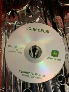 John Deere 4120 4320 4520 4720 No Cab Service Repair Manual CD TM2137 - Picture 1 of 4