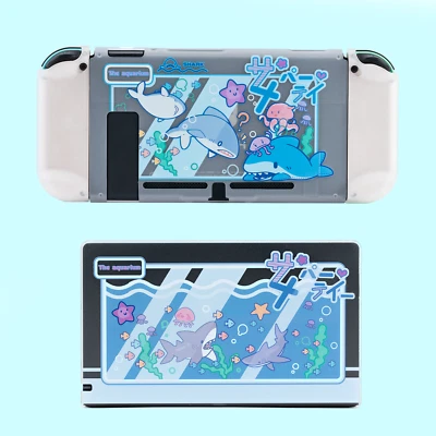 GeekShare Shark Nintendo Switch PC Custodia Protettiva Dock Cover Analogica Stick Tappi - Immagine 1 di 4