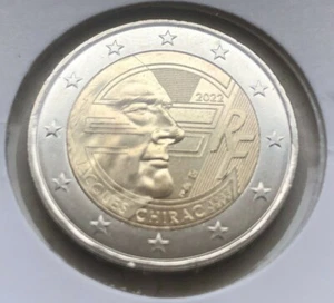 FRANCIA 2022 JACQUES CHIRAC MONETA 2 EURO NUOVA FDC in cartoncino protettivo - Imagen 1 de 1