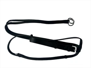 Turners Qualität Reitsport schwarz Leder Laufen Martingale Pony Cob Full - Bild 1 von 5