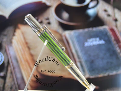 Bolígrafo de madera hecho a mano color hermoso arte obra de arte EE. UU. 886a Foto 1 de 4