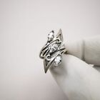 Beautiful Vintage 925 Sterling Silver Ring Size 8 Women's Signed Jewelry 4.73 g