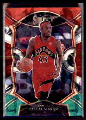 2020-21 Select Prizms Red White Green Cracked Ice 46 Pascal Siakam - Image 1 of 2