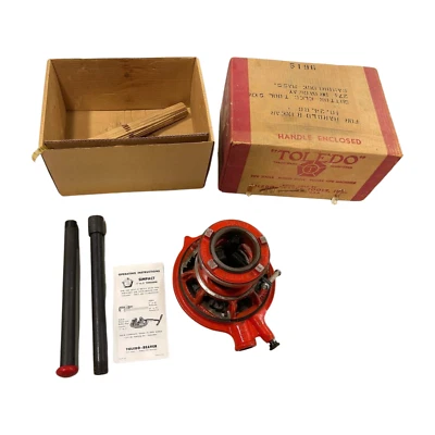 ENHEBRADOR DE TUBO VINTAGE TOLEDO SIMPLE TRINQUETE MANO DERECHA 1" - 2" Foto 1 de 4