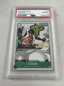 2023 One Piece X-Drake ST02-014 Judge goldgestempelt Vol 2 PSA 10 Edelsteine neuwertig - Bild 1 von 2