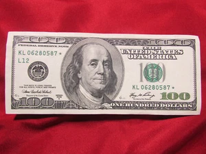 RARE! ✯Series 2006A US $100 Dollar Bill Star Note - Picture 1 of 4