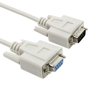10M 30FT 9 Pin Extension Cable Serial Direct Male to Female RS232 DB9 M-F - Picture 1 of 4