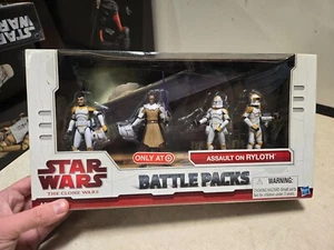 SEALED Star Wars CLONE WARS: Battle Packs ASSAULT ON RYLOTH Target Exclusive - Picture 1 of 5