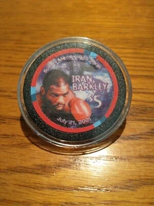 Palace Station Casino Las Vegas Nevada $5 Iran Barkley Chip 2001 LTD 500 ISSUED - Picture 1 of 5