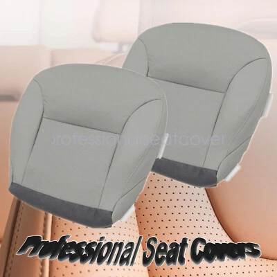 Cubierta de asiento de cuero Perf inferior delantera gris 2 piezas para Lexus ES300 ES330 2002-2006 Foto 1 de 4
