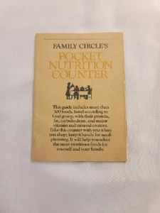 Vintage 1980 Family Circle's POCKET NUTRITION COUNTER Booklet With Lucy Wing - Picture 1 of 13