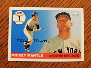 MICKEY MANTLE 2006 TOPPS HOME RUN HISTORY CARD #MHR1 N.Y. YANKEES HOF - Picture 1 of 1