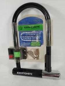 Kryptonite Ultra Tough U-lock 2 Keys Carry Bracket Hardened Steel Shackle 4"x9" - Picture 1 of 7
