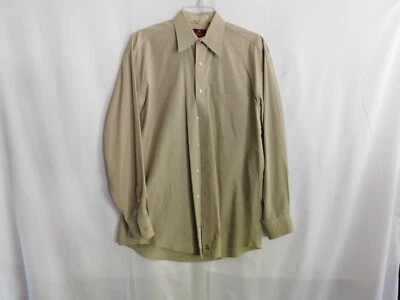 Camisa de vestir Nordstrom abotonada para hombre beige manga larga talla 15-33 Foto 1 de 4