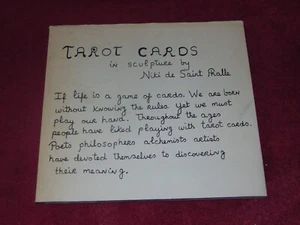 1985 1st SC/DJ BOOK: "TAROT CARDS IN SCULPTURE BY NIKI DE SAINT PHALLE" - Picture 1 of 14