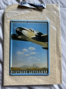 Lufthansa 3x5 Metall Werbeschild Deutsch - Bild 1 von 2