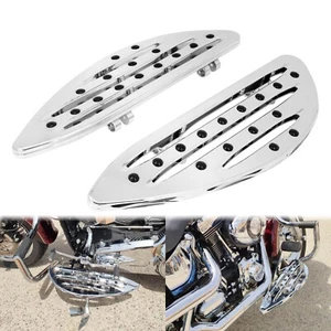Chrome Front Driver Stretched Floorboards For Harley Softail Fat Boy Standard - Picture 1 of 17