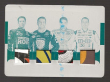 2016 National Treasures Racing Quad Relic Printing Plate Hagan Truex Busch 1/1