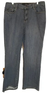 Venezia Women's Easy Fit Jeans Blue 5-Pocket Stretch High Rise 16 36X30 - Picture 1 of 6