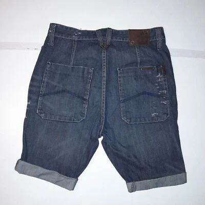 Mens Armani Exchange denim shorts 32" - Dark blue festival. Medium - Image 1 of 4