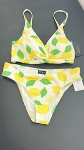 Nuevo con etiquetas Traje de baño Bikini Kate Spade Limón 2 piezas Talla M Medio Amarillo/Verde $148 - Imagen 1 de 2