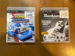 Sonic & Allstars Racing & Rocksmith 2014 PS3 Set beide komplett mit Handbüchern - Bild 1 von 5