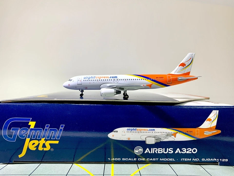 Gemini Jets Escala 1:400 Airphil Express Airbus A320-200 RP-C3227 GJGAP1129 Foto 1 de 1