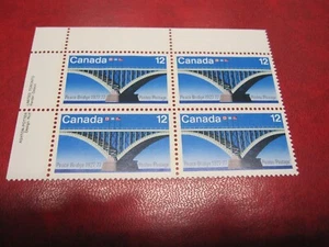CANADAUNITRADE #737 12c PEACE BRIDGE UL INSCRIPTION BLOCK MNH - Picture 1 of 1