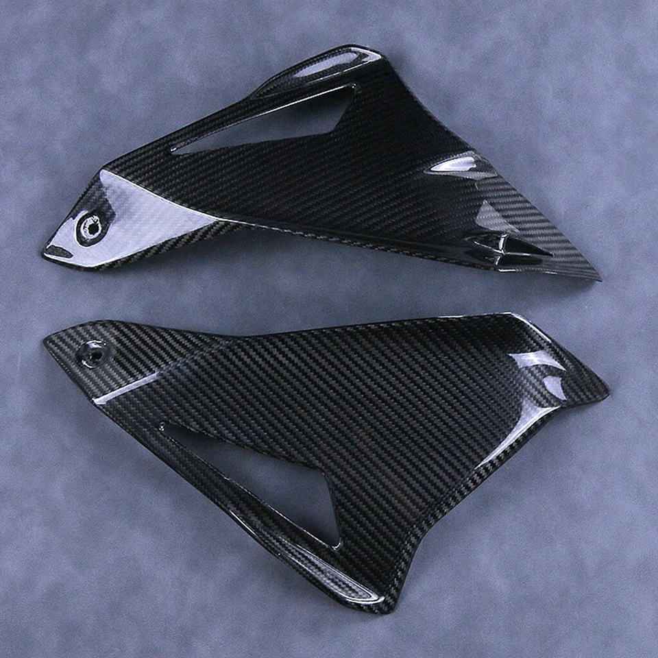 Carenado lateral de tanque de fibra de carbono para MT10 FZ10 2017-2021 panel lateral sarga brillante Foto 1 de 4