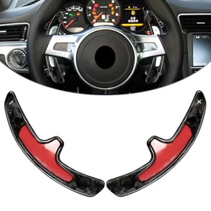 Steering Wheel Paddle Shifter Extension Fit Porsche 991 Cayman 981 Boxster 2PCS - Picture 1 of 12