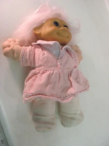 Vintage Russ Berrie Troll Kidz Doll BUFFY Pink Hair Outfit Sailor Blue Eyes - Picture 1 of 7