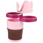 Pink Abs Cup Holder Cell Phone Organizer Drink For Car