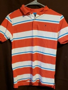 Polo Tommy Hilfiger a rayas para niños, talla M (12/14) - Imagen 1 de 2